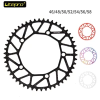 litepro super light bicycle chainring 130 bcd 46485052545658t folding bike single speed disc positive and negative teeth