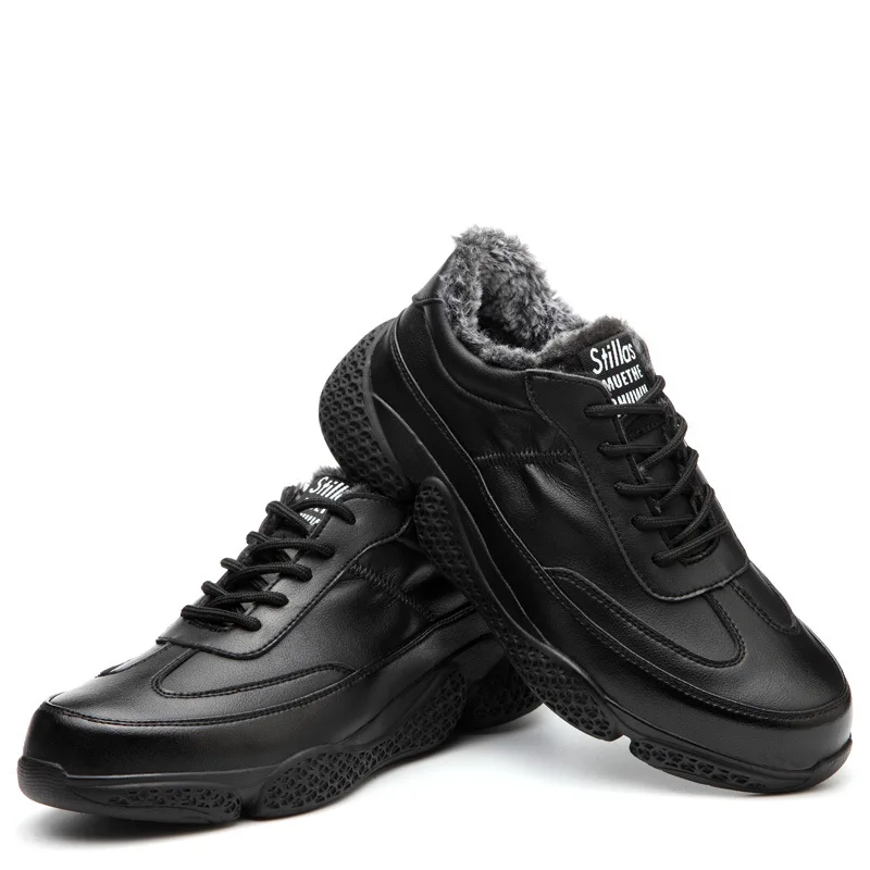 Защитная обувь из хлопка зимняя с бархатным утеплителем нескользящая