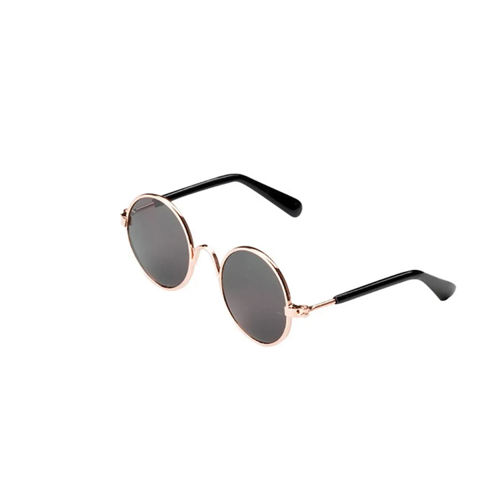 Модные полимерные солнцезащитные очки для кошек и собак Круглые разноцветные