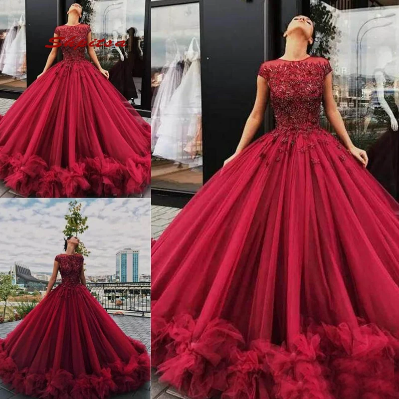 Пышные тюлевые платья Quinceanera 2019 женские принцессы для выпускного вечера милые 16