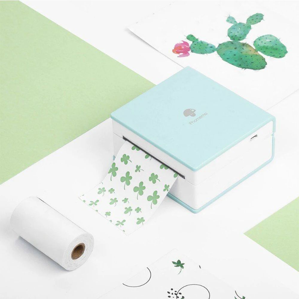 

Phomemo M02 Bluetooth Thermal Printer Mini Portable Photo Impresora Label Sticker Paper Machine Handheld Pocket Phone Imprimante