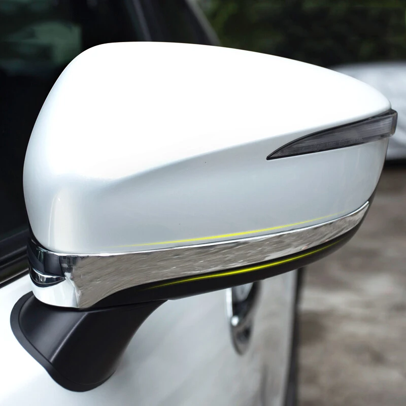 

For Mazda CX-3 CX3 2015 2016 2017 2018 ABS Chrome Car Rearview mirror decoration strip Trim Cover car styling Auto Accessories