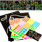 Мозаика-Пазл сделай сам с красочными точками, наклейки, Мультяшные животные, начальное обучение, креативные Развивающие игрушки для детей, подарок для игр