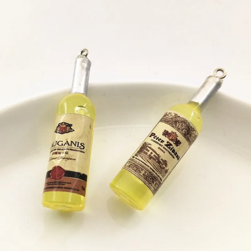 5 шт. акриловые подвески в виде бутылки вина подвесные Подвески ручной работы