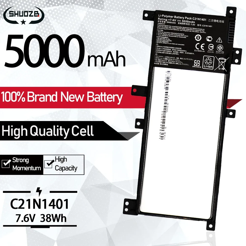 Новый C21N1401 Аккумулятор для ноутбука ASUS X455L X455LA X455LD X455LF X455LN F455L F455LD R455LD Y483L Y483LD W419L