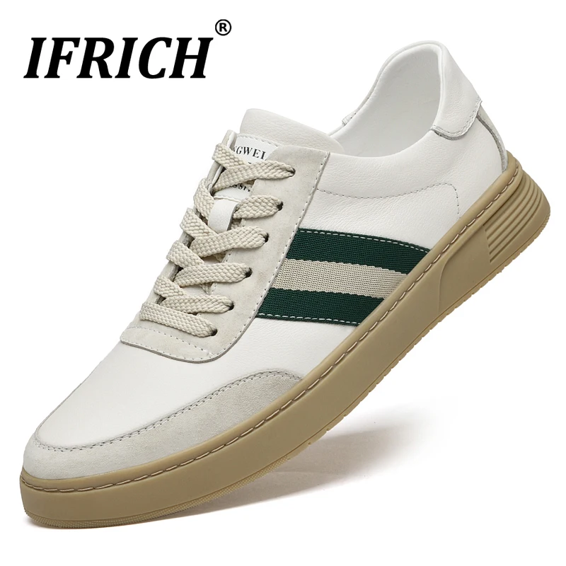 

Best Selling Designer Sneakers Casual Men Genuine Leather Young Casual Men Shoes Top Quality Man Flat Shoes Rubber Mens Sneakers