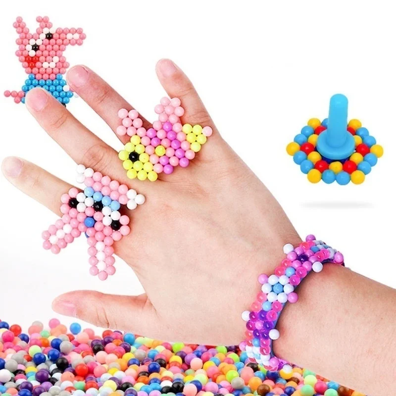 

Children's Water Magic Bead Toy DIY Spray Water Bead Set 3D Handmade Jigsaw Puzzle Puzzle Early Childhood Toys for Children
