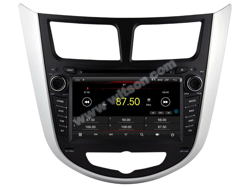 Автомобильный мультимедийный DVD-плеер 7 дюймов Android 10 GPS радио для Hyundai Verna/Solaris/Accent