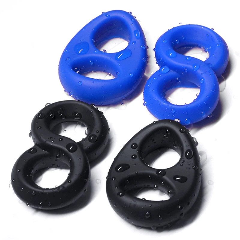 Sefllo двойное мужское кольцо для пениса гей секс игрушки мужчин Задержка эякуляции