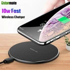 Беспроводное зарядное устройство Qi, 10 Вт, для iPhone 12 Pro Max, Samsung S21, S20, Xiaomi, Huawei P20, 30 Lite