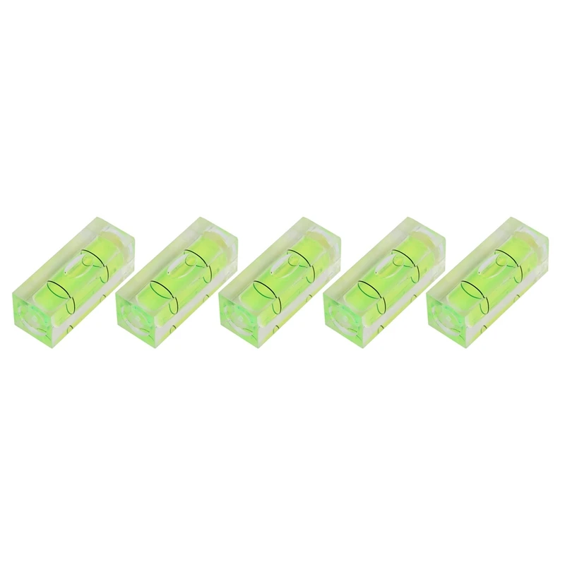 

5 Rectangular Horizontal Bubble Column Level Meters, Measuring Level Tool Balancer 10X10X29mm