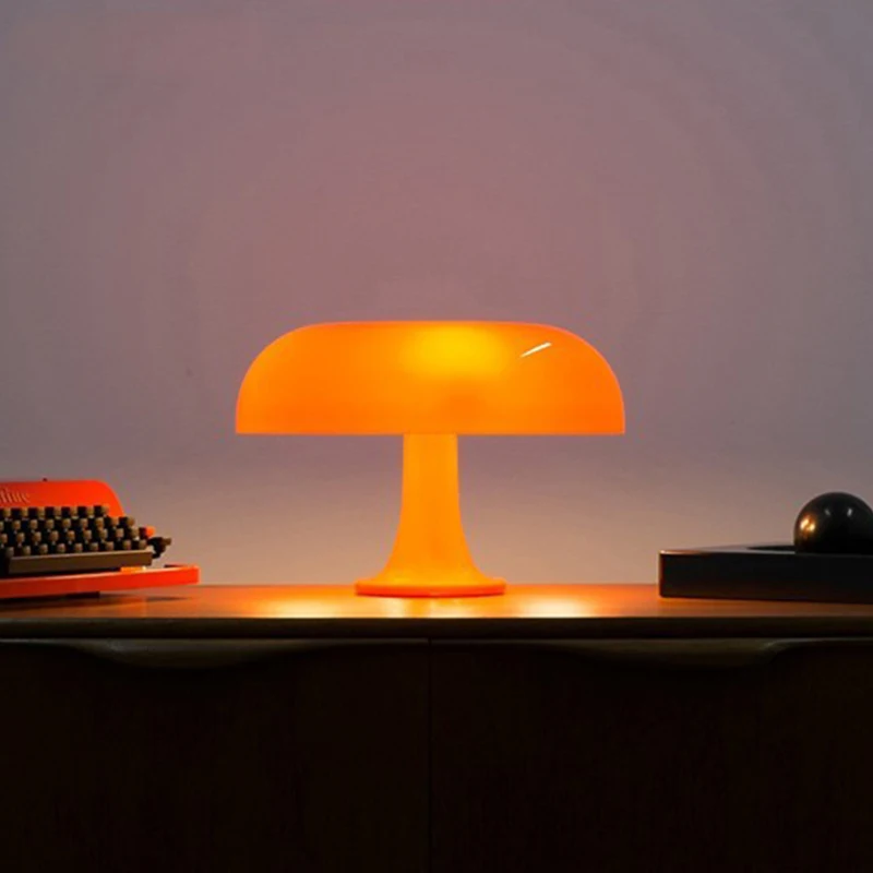 

Italy Designer Led Mushroom Table Lamp for Hotel Bedroom Bedside Living Room Decoration Reading Lamp Tables Ornaments Luminaria