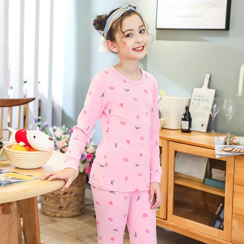 Пижамный комплект с героями мультфильмов для мальчиков и девочек зимняя Пижама