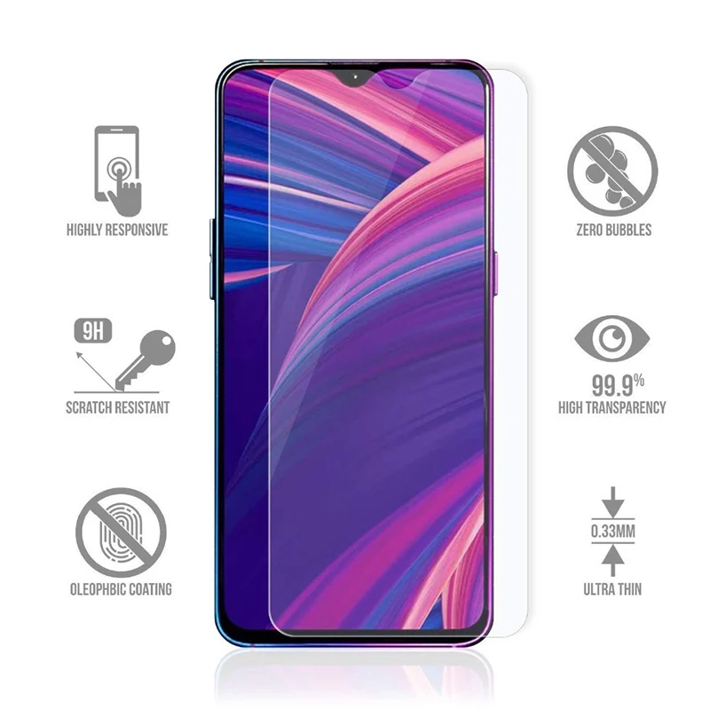 Защитное стекло закаленное для OPPO K5 K3 K1/F11/F9 Pro/F7/F5 Lite/F3 Plus/F1s/F1 | Мобильные телефоны и