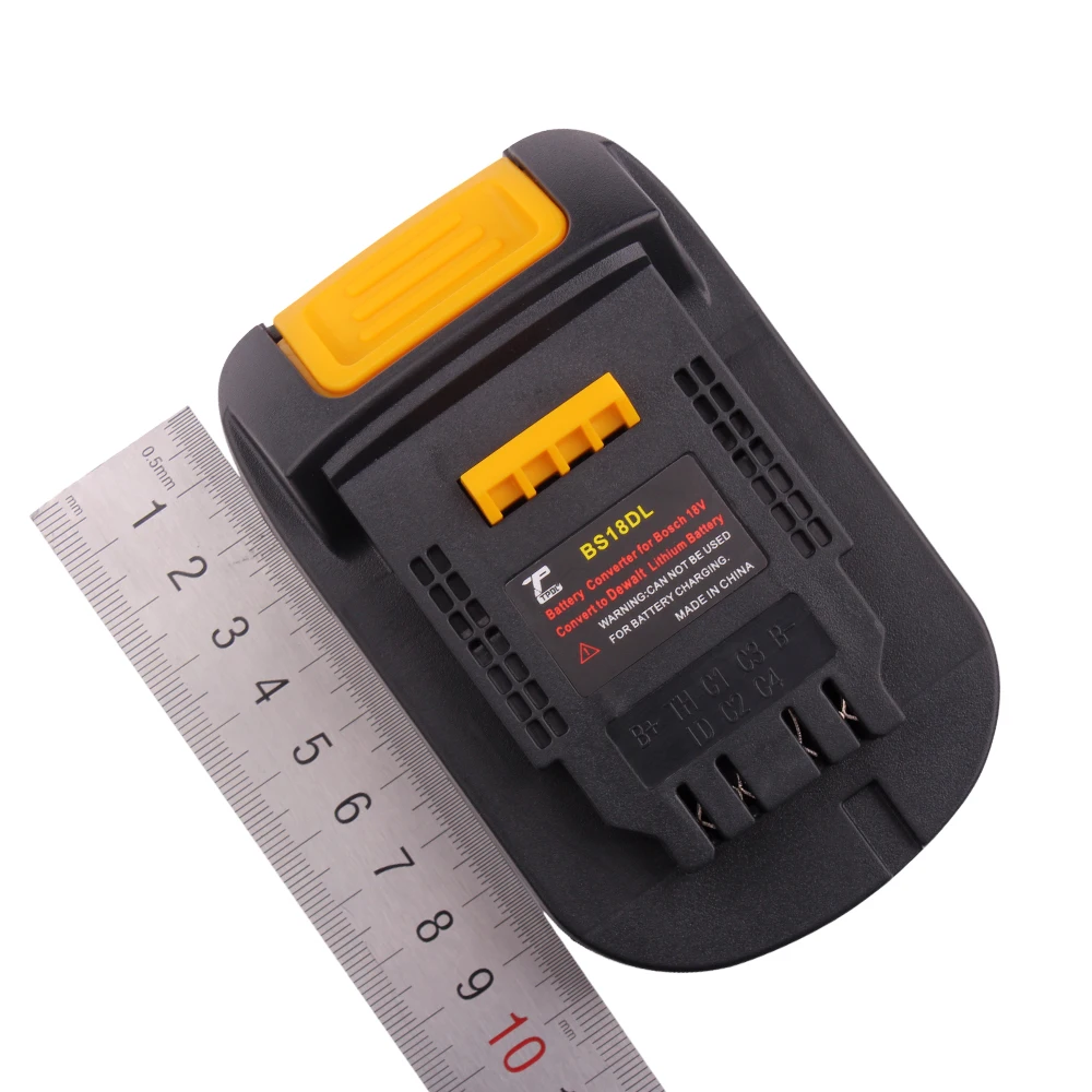 BS18DL Battery Adapter For Bosch 18V Battery Use For Dewalt 18V/20V Li-Ion Battery Power Tools 4-PIN Converter