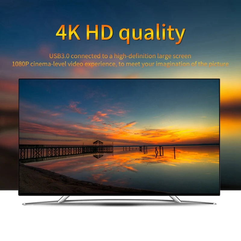 

100 Inch Screen 16:9 Anti-Crease Projection Movies Screen Canvas with USB 3.0 to HDMI Audio Video Capture Cards