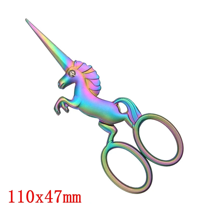 Единорог Нержавеющая сталь Винтаж ножницы швейная ткань резак вышивка