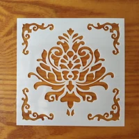 diy painting 1515cm vintage pattern stencil template for tile floor furniture fabric painting decorative