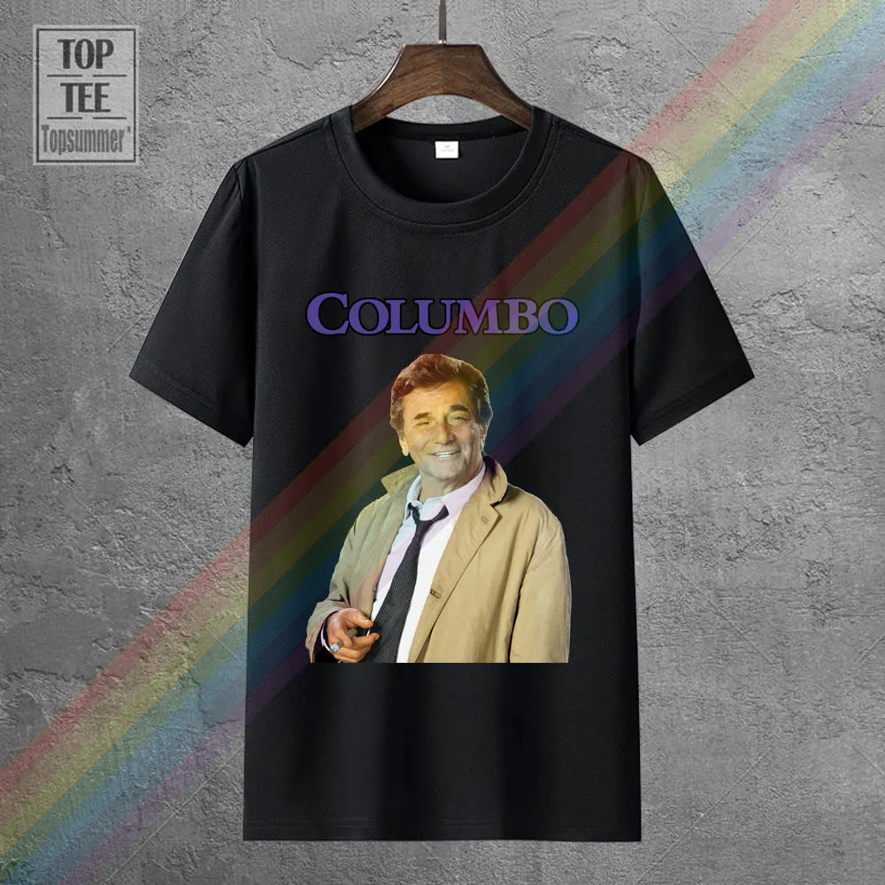 

Columbo V6 Movie Poster T Shirt White All Sizes S To 4Xl Peter Falk Men'S High Quality Custom Printed Tops Hipster Tees