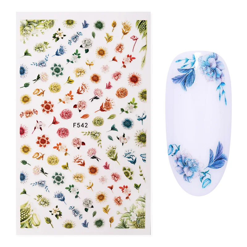 13 Стикеры 3D на ногти Nail Art Переводные картинки, украшения для ногтей, переводные наклейки, милые красные Летающие птицы, аксессуары для дизайна ногтей - Цвет: 13