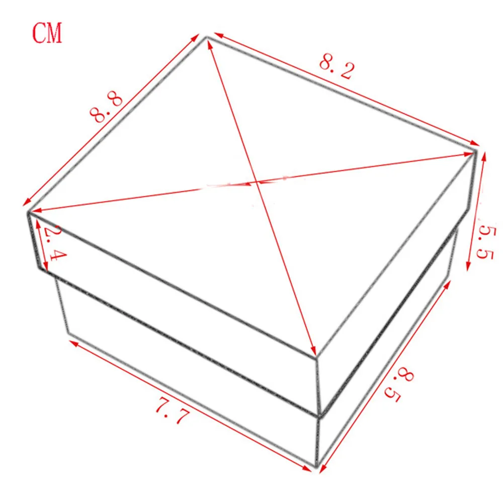 Прочный настоящее подарочной коробке чехол для браслет ювелирные изделия