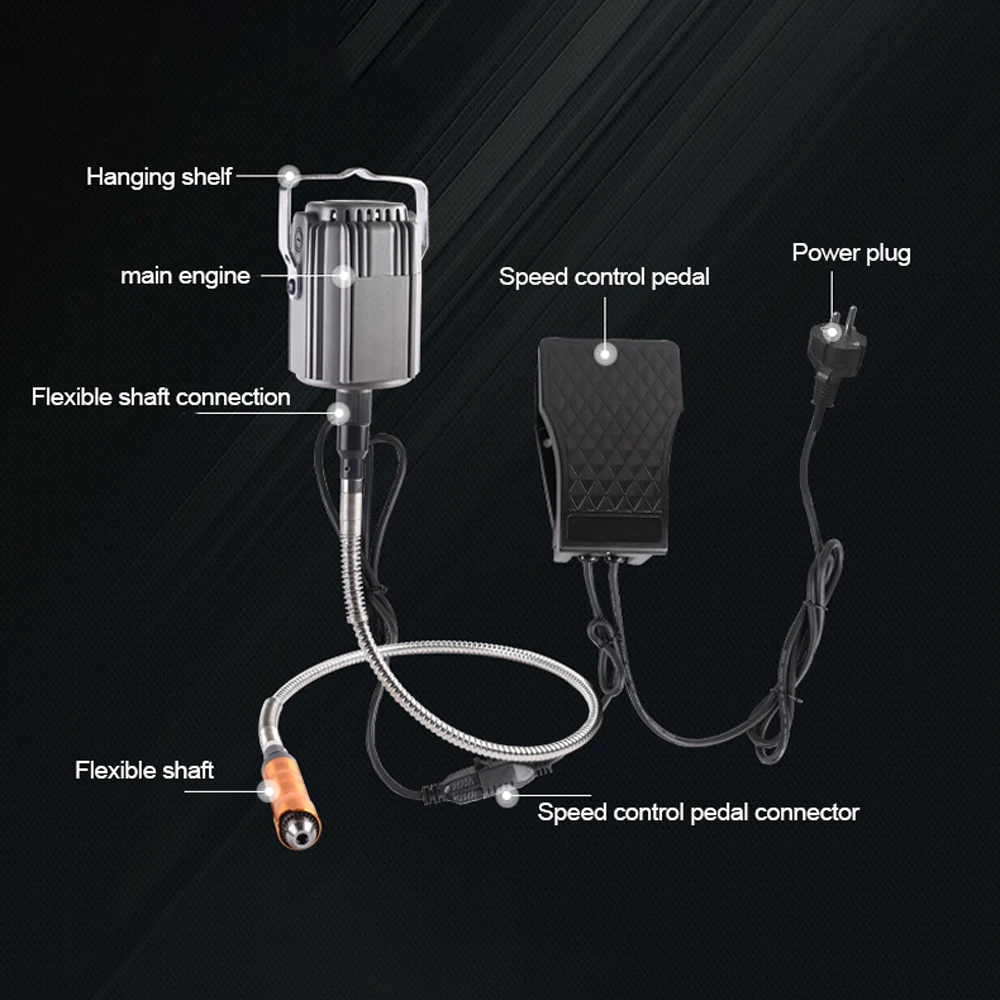 Гравер висячая мельница профессиональный нефритовый резной станок гибкий вал