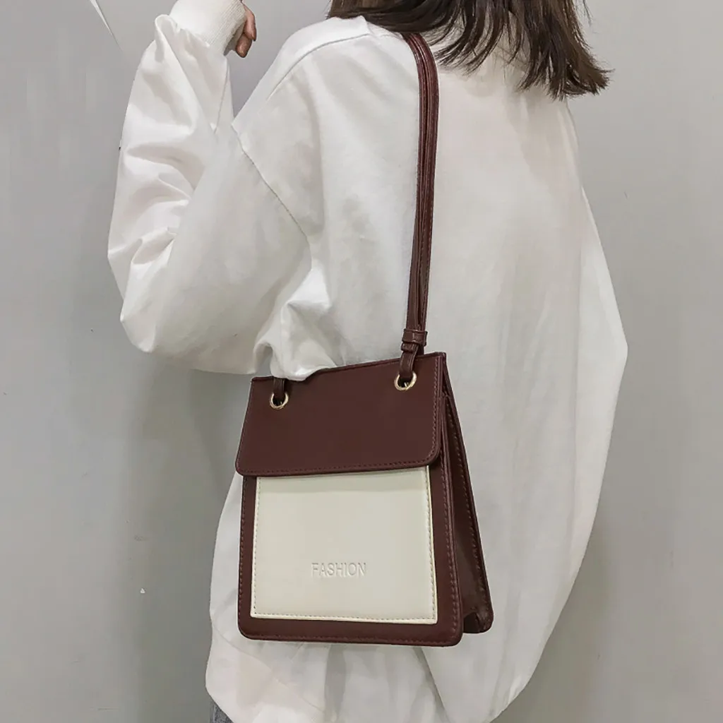 Женская сумка на плечо квадратная мессенджер цветная сумочка модная маленькая