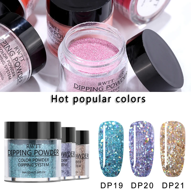 9 флаконов жемчужного цвета для ногтей Пудра цветной яркий блеск натуральный DIY