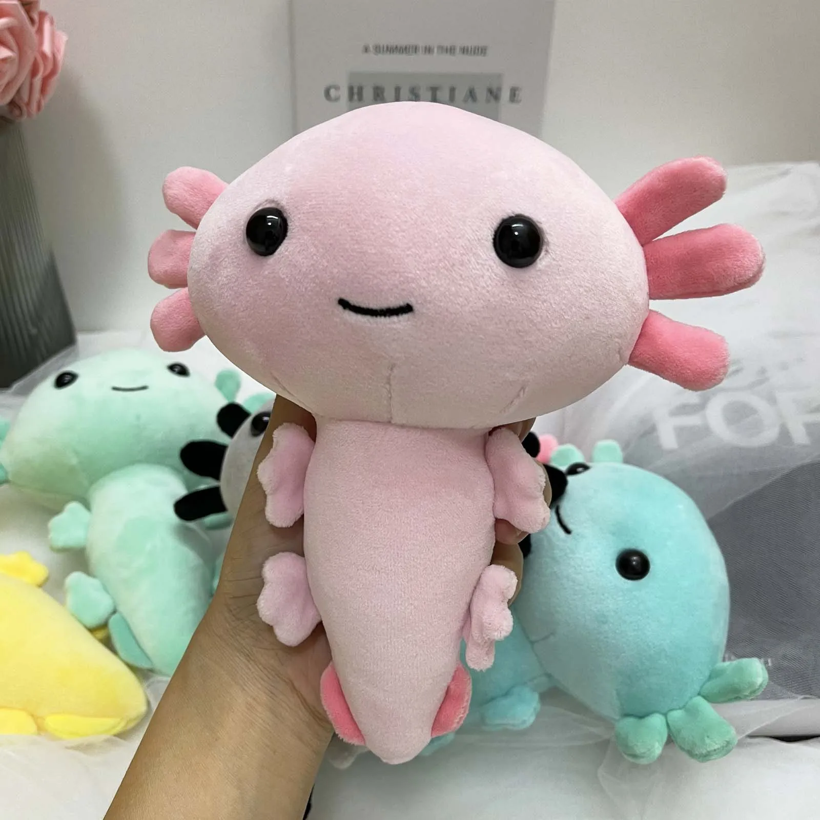 Плюшевая игрушка Kawaii Axolotl 20 см 2021 мультяшное милое животное набивная плюшевая
