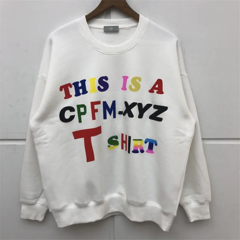 Толстовки Kanye West CPFM.XYZ для мужчин и женщин хлопковые лучшего качества на осень