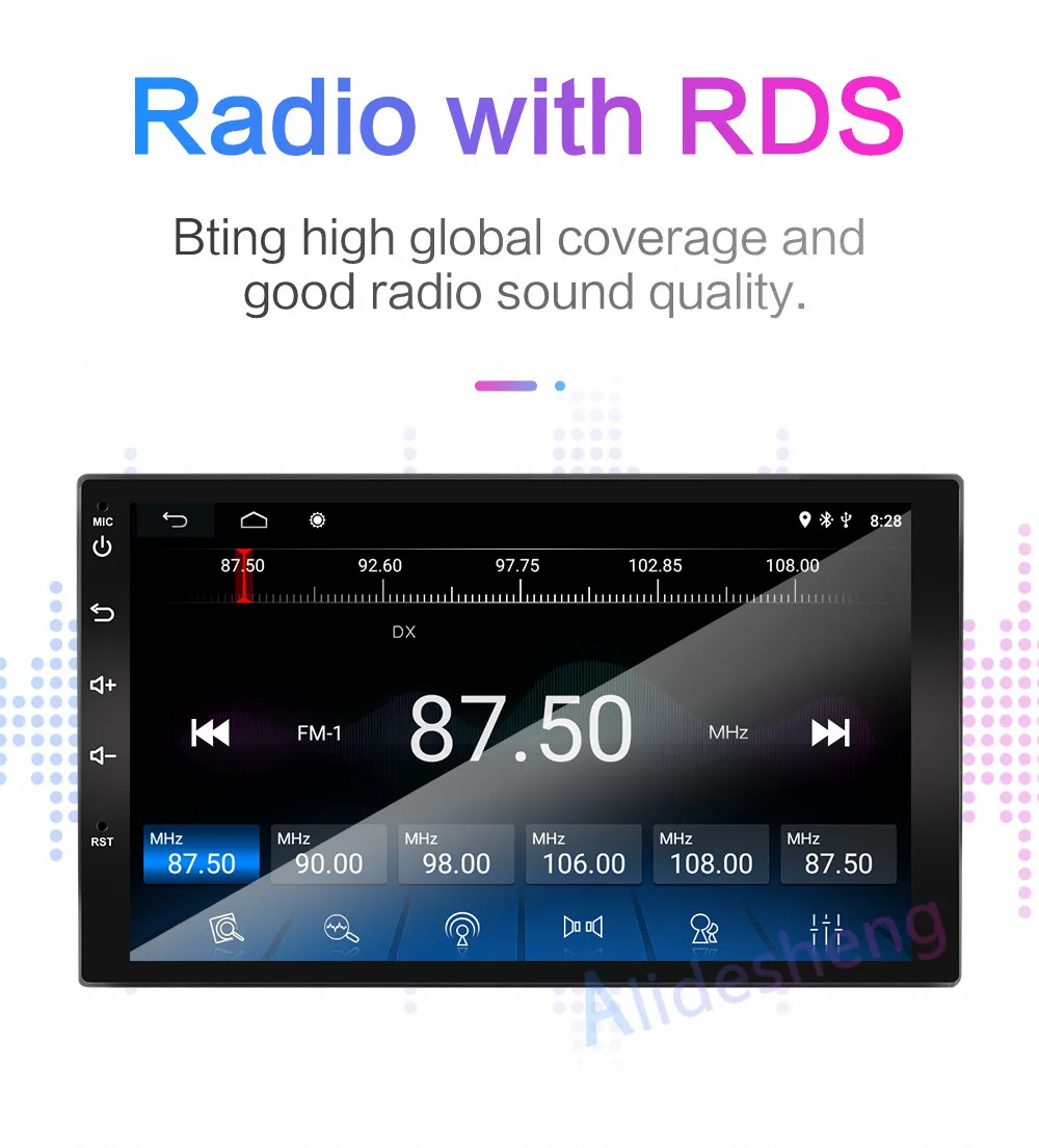 2 Din " Android 8,1 Автомагнитола 2DIN HD Авторадио 4G WiFi USB FM Аудио Видео Мультимедиа стерео плеер универсальный gps навигация
