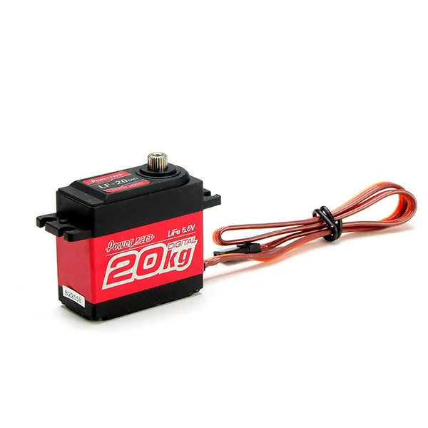 LF-20MG de potencia HD, engranaje de Metal de 20KG, Servo Robot digital, engranaje de direcci&oacute;n, cabeza UAV-1
