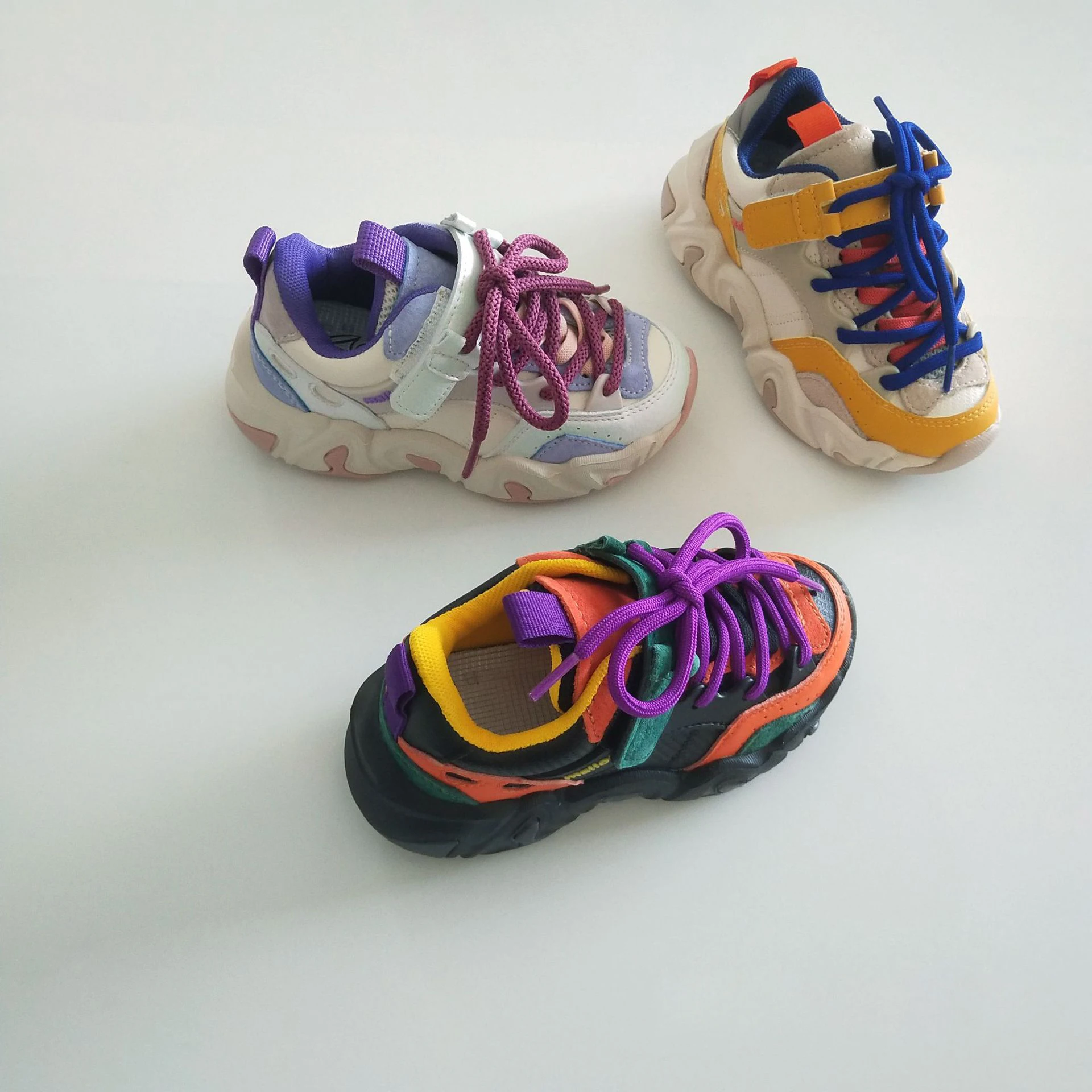 

Autumn Kids Sport Sneakers Baby Girls Chunky Sneakers Children Brand Platforms Shoes Boys White Casual Sneakers Fashion Trainers