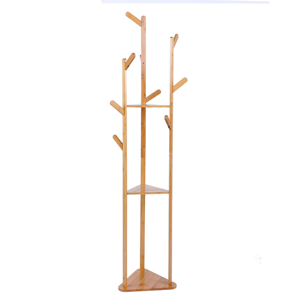 

1Pc Household Clothing Hook Decorative Bag Hook Floor-type Wooden Hanger