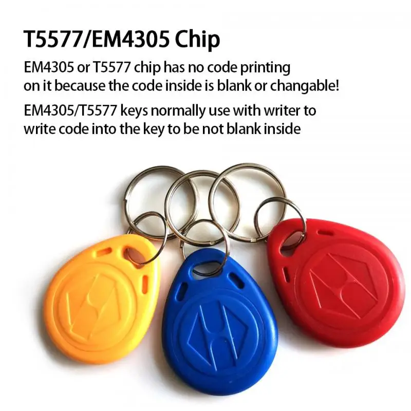 50pcs/10pcs Read Copy Rewritable RFID 125 Khz EM4305 Key Tag Keyfobs Ring Chip Keytab T5577 Tags Access Control Smart Card | Безопасность