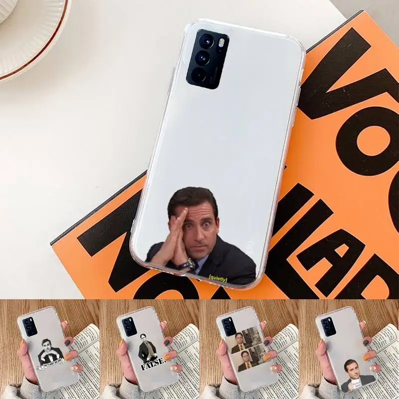 

The Office Phone Case Transparent For oppo Realme FIND V X Q 2 3 5 7 11 50 GT Q2 PRO PLUS moible bag