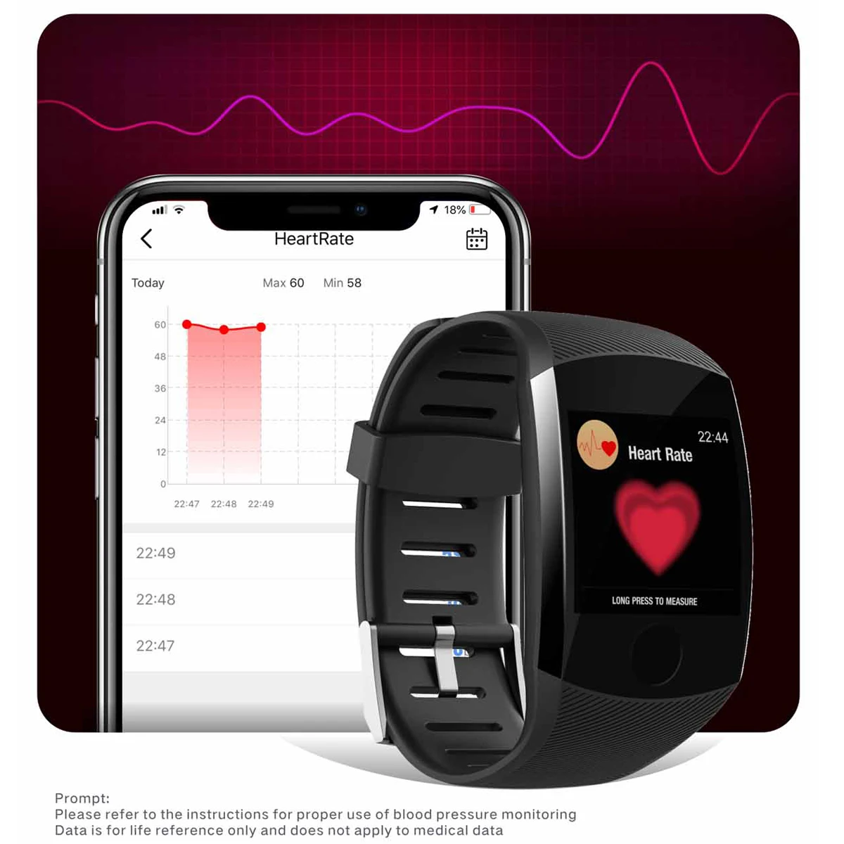 Водонепроницаемые Смарт-часы с большим экраном 1 3 дюйма спортивный браслет