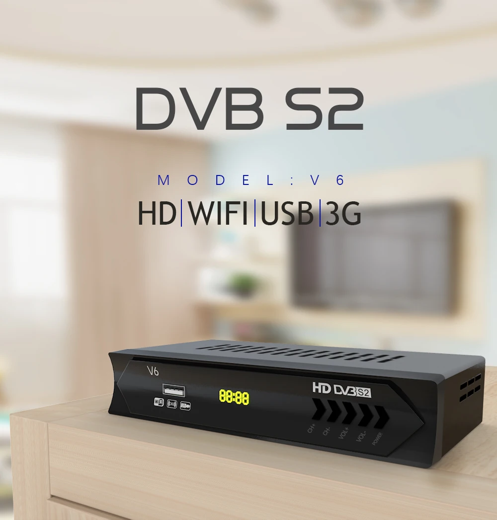 

Hot Sell Europe Russia Digital HEROBOX Satellite TV Receiver Fully HD 1080P DVB-S2 Decoder Support Youtube Bisskey