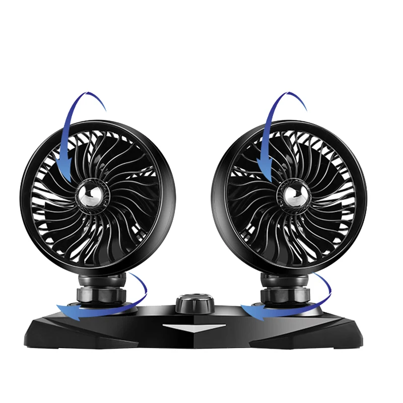 

12V 6 Inch Double-Headed Car Strong Wind Fan for Family Car SUV Car Electric Fan Car