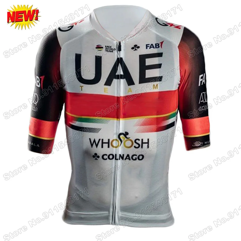 

UAE Team 2021 Cycling Jersey Short Sleeve Summer Cycling Clothing Road Bike Shirts Bicycle Tops MTB Wear Uniform Maillot