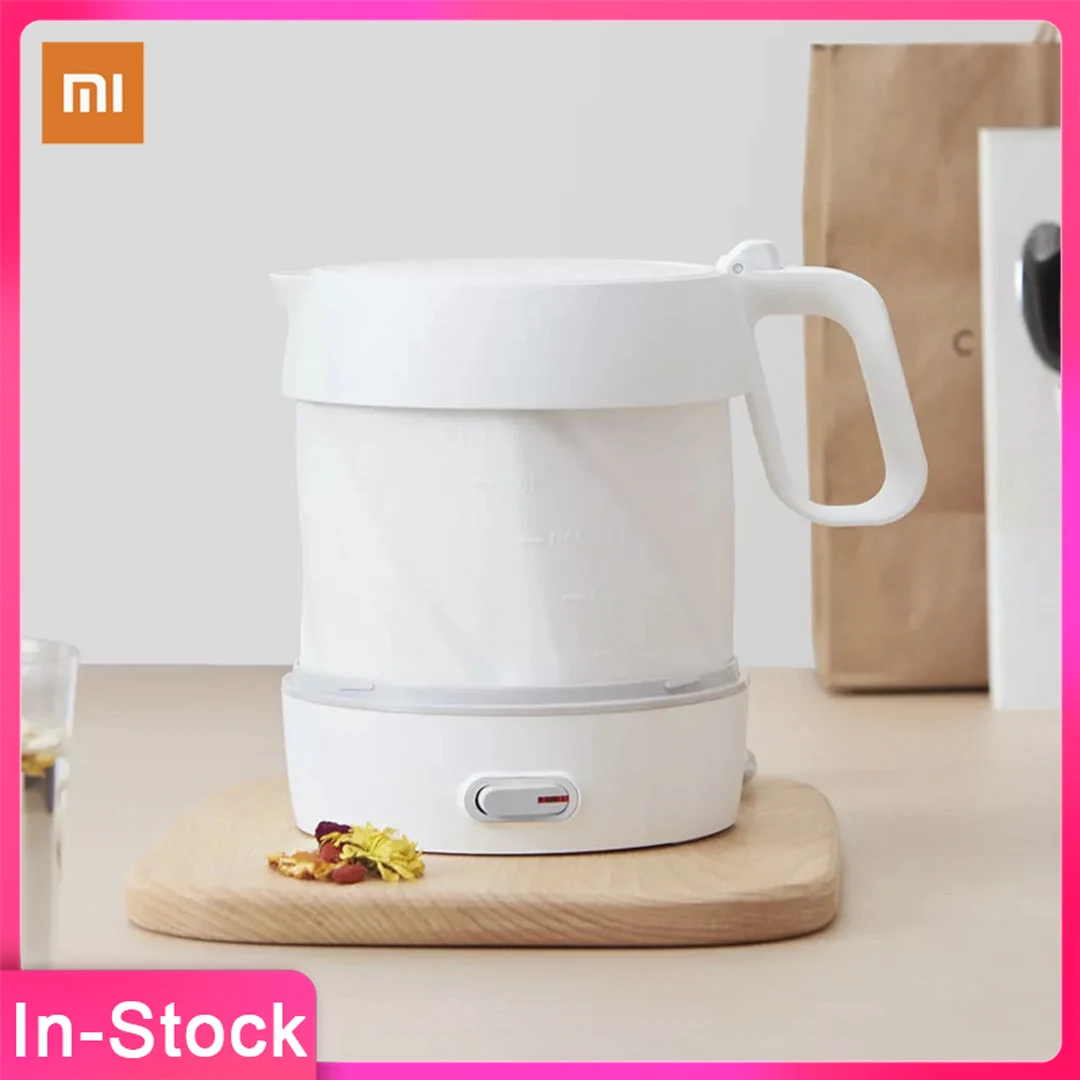 

Складной электрический чайник XIAOMI Mijia HL, 1 л, портативный дорожный Электрический чайник с мгновенным нагревом, 600 Вт, проводной чайник переме...
