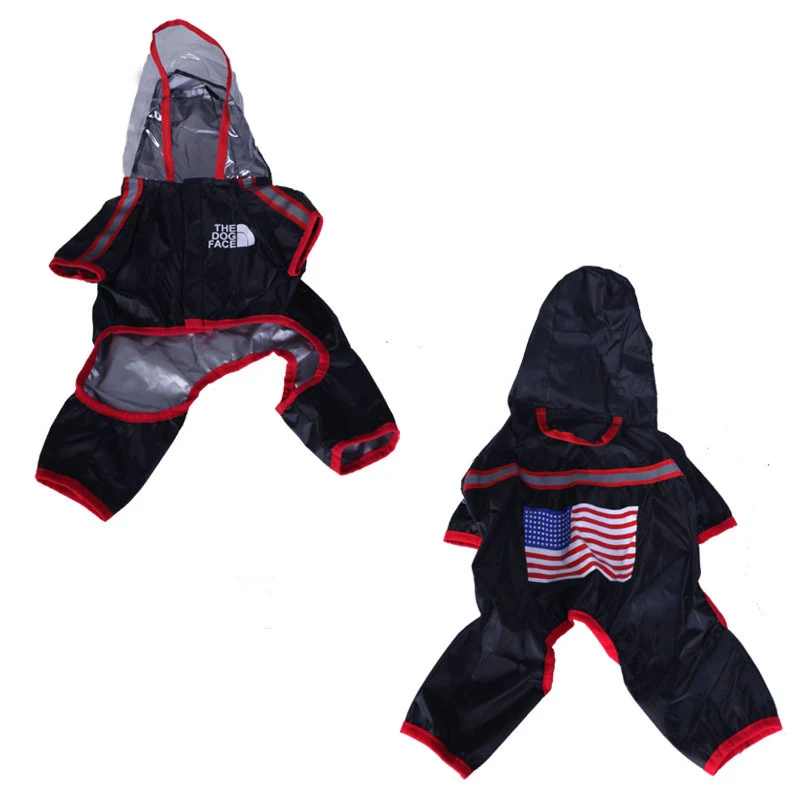 

Dog Clothes Outdoor Reflective Dog Raincoat Waterproof Jacket Breathable Pet Hoodie Chihuahua French Bulldog Pug Puppy Clothes