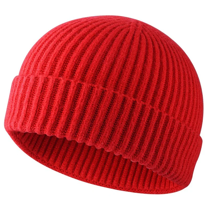 

Hot sale in autumn and winter simple fashion personality street trend men and women knitted hats multi-color pullover beanie