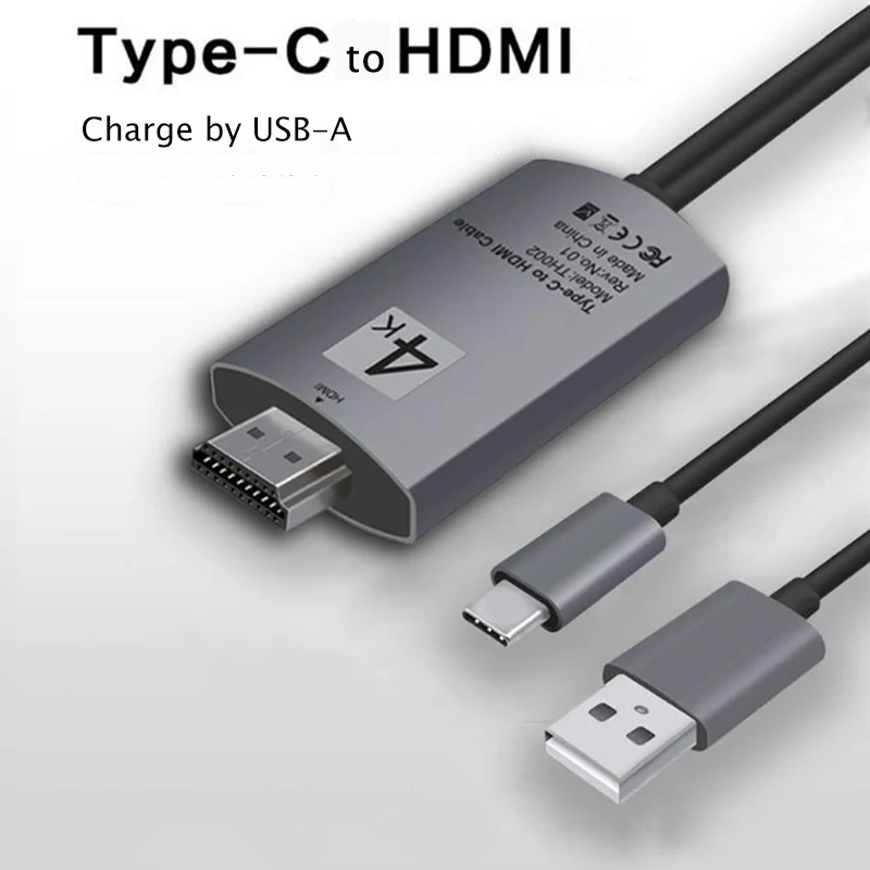 Кабель с разъемом USB-C 4K 30 Гц 60 Тип C Thunderbolt3 конвертер для ноутбука Смартфон адаптер
