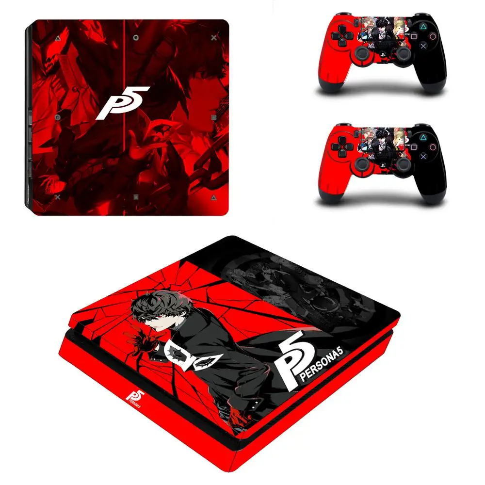 Persona 5 полное покрытие лицевые панели PS4 тонкая кожа Наклейка для playstation 4 консоль и контроллер PS4 тонкая кожа стикер винил