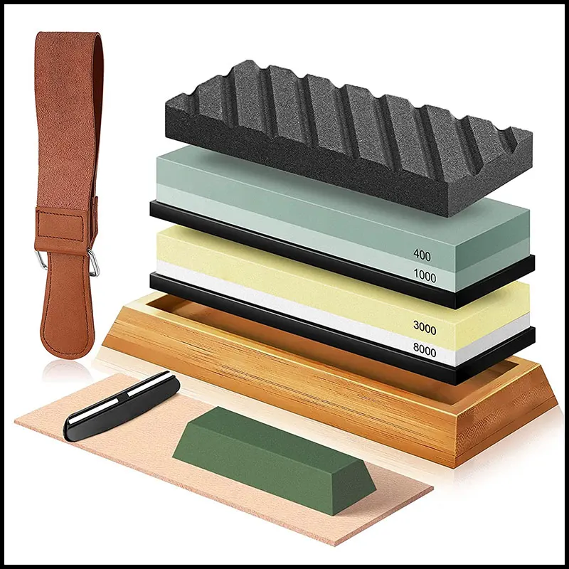 Двухсторонняя точилка для ножей точильный камень - Цена: 634,45 руб.