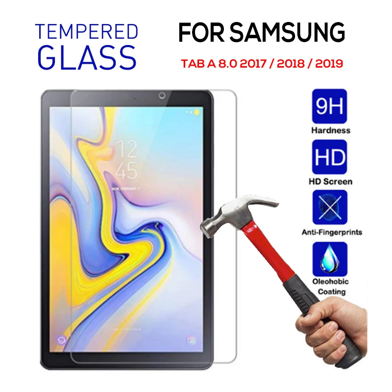 Закаленное стекло для Samsung TAB A 8 0 2019 T290 T295 P200 защитная пленка экрана Tab 2017 2018