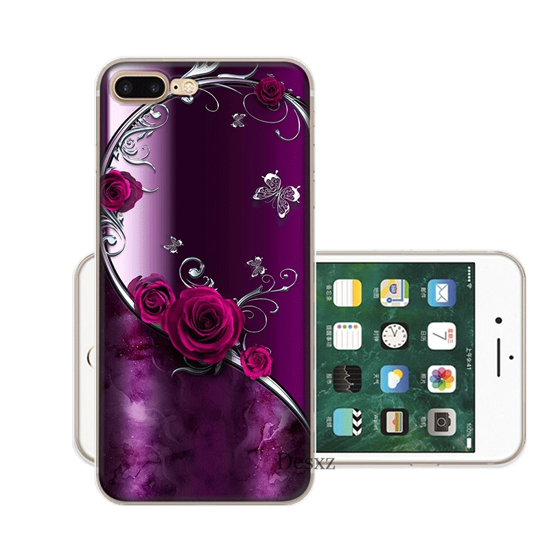 Чехол для мобильного телефона iPhone 11 Pro X XR XS Max 5 5S SE 6 6S 7 8 Plus жесткий чехол цветок с