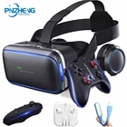 Очки виртуальной реальности PINZHENG VR 10,0, 3D шлем виртуальной реальности для iPhone, Xiaomi, Samsung, с гарнитурой, бинокль для видеоигр