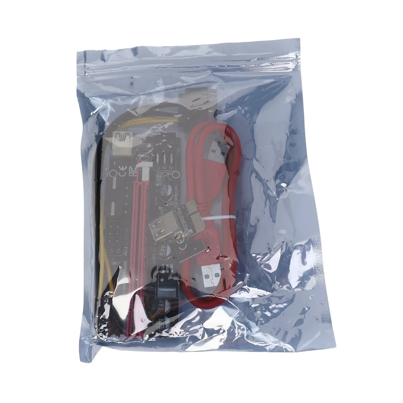 4 шт. Райзер VER009 USB 3.0 PCI-E VER 009S Express 1X 4X 8X16X Райзер-адаптер карта SATA 15 контактов на 6